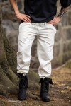 Pantaloni medievali con elastico "Veit" Naturale L